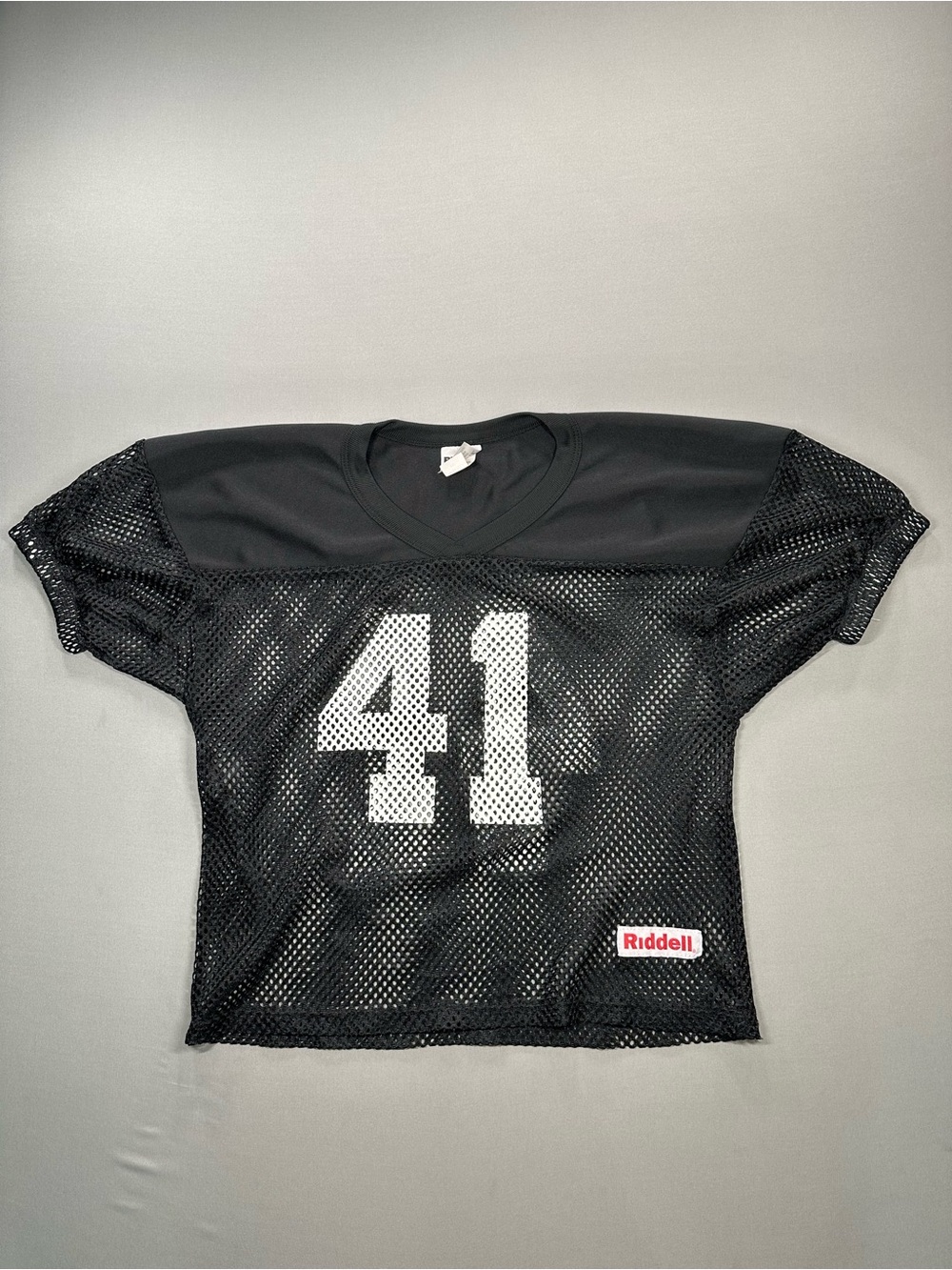 Riddell #41 Mesh Practice Jersey Short Sleeve Shirt, V-Neck - Youth Medium/Large